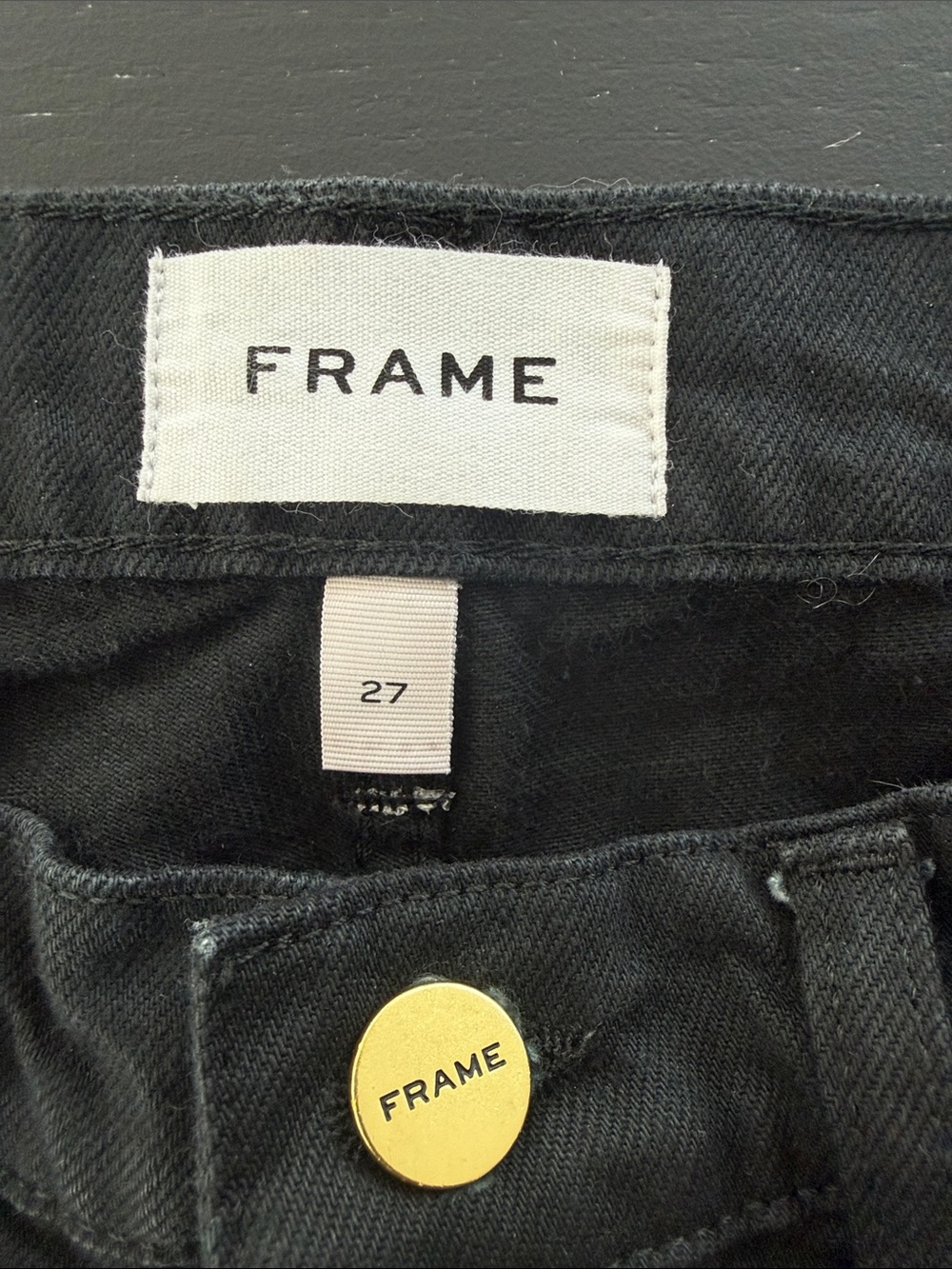 Frame Le Palazzo Women’s Jeans in Black - Picture 5 of 8